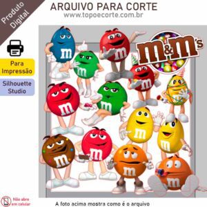 Arquivo Silhouette Studio M&M's