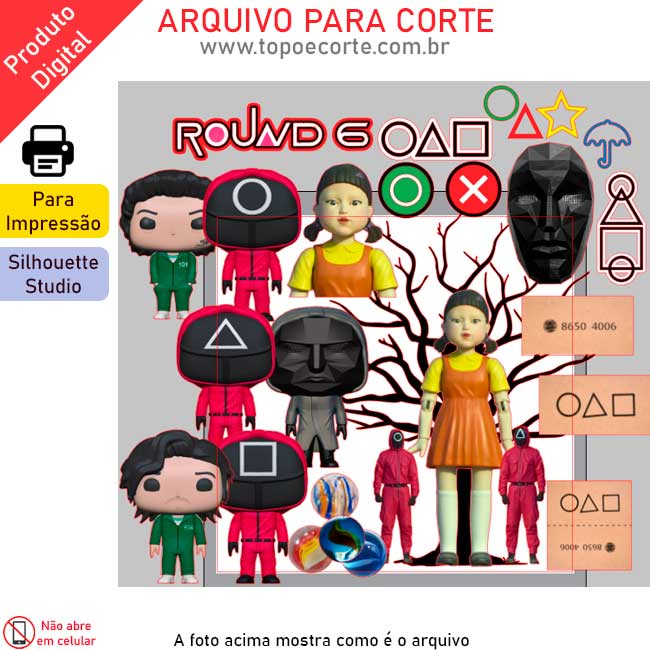 Arquivo Silhouette Studio Round 6