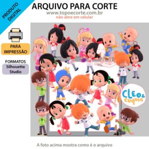 Arquivo Silhouette Studio Cléo e Cuquin