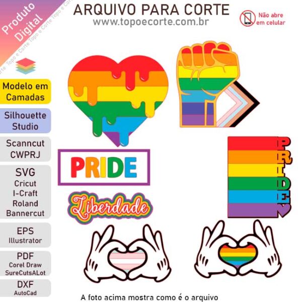 Arquivo Silhouette Studio LGBT