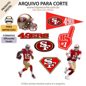 Arquivo Silhouette Studio San Francisco 49ers