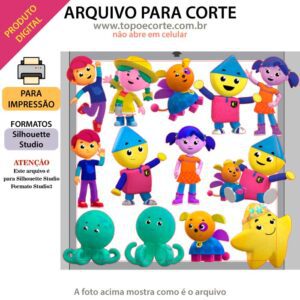 Arquivo Silhouette Studio Mundo colorido de Charlie