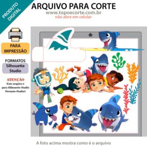 Arquivo Silhouette Studio Shark Dog