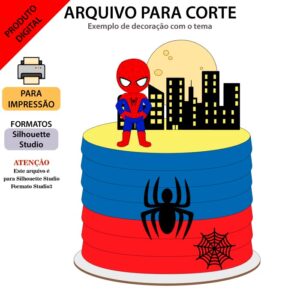 Arquivo Silhouette Studio Spider Man Baby