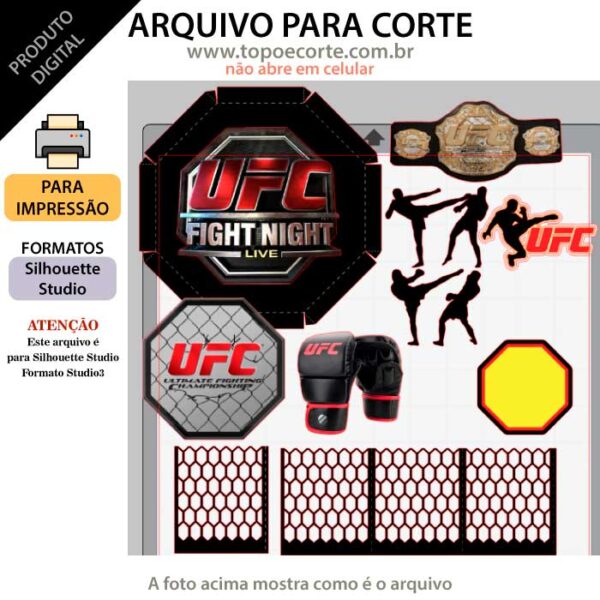 Arquivo Silhouette Studio UFC MMA