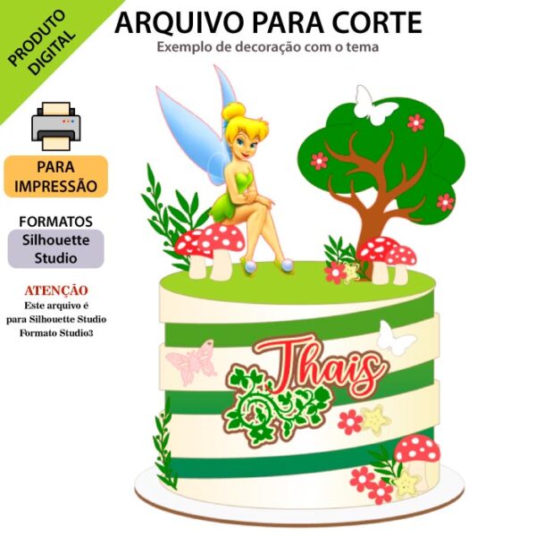 Arquivo Silhouette Studio Sininho - Tinker Bell