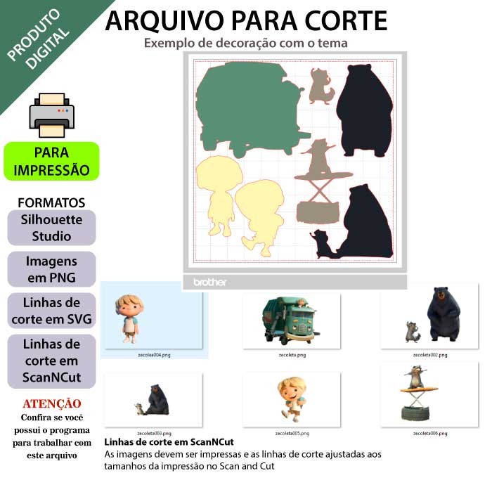 Arquivo Silhouette Studio Zé Coleta