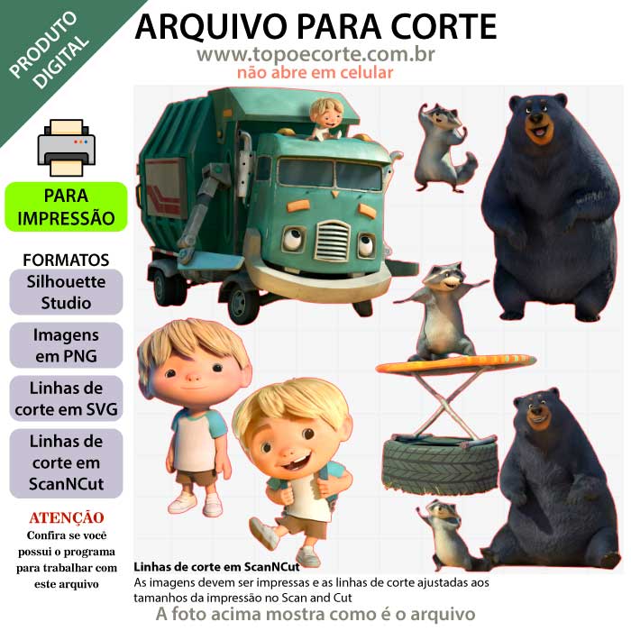 Arquivo Silhouette Studio Zé Coleta