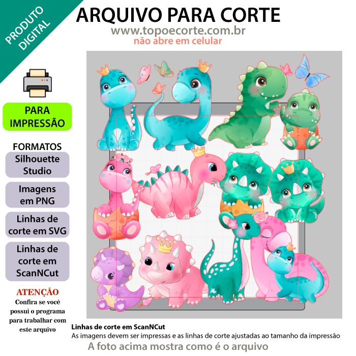 arquivo silhouette dinossauro - topo dino baby