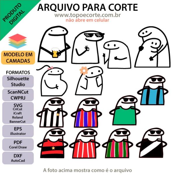 Topo de bolo Florkofcows futebol Arquivo Silhouette, Arquivo ScanNCut, Arquivo SVG, DXF, Ai, Eps, PDF