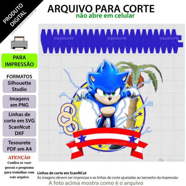 Topo de bolo, Sonic Shaker Arquivo ScanNCut Sonic Shaker,Arquivo silhouette studio Sonic Shaker