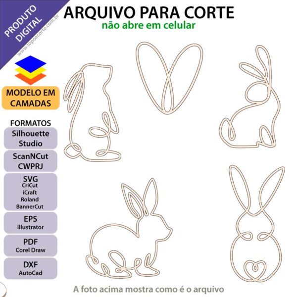 Topo de bolo Coelhinho silhueta Arquivo Silhouette, Arquivo ScanNCut, Arquivo SVG, DXF, Ai, Eps, PDF