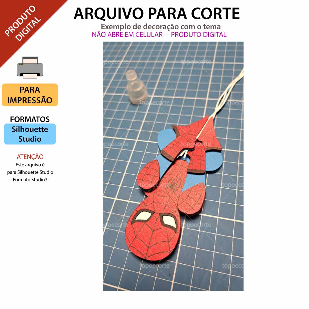 Arquivo Digital - Topo de bolo coração verde (homem)