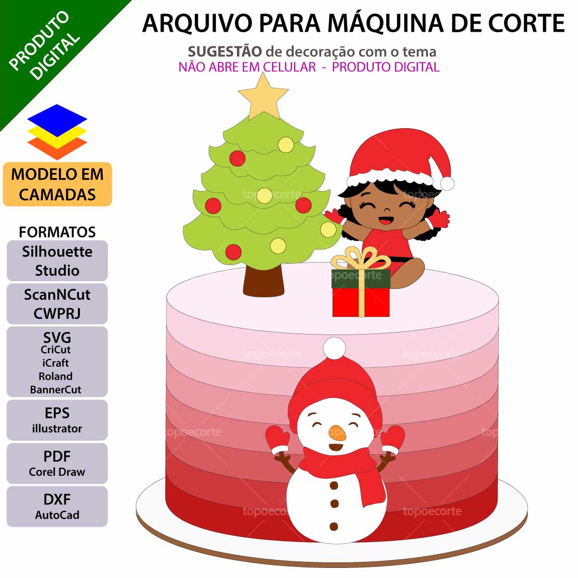 Merry Christmas topo de bolo decoração de natal png