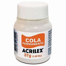 Cola Permanente Acrilex 37gr (pode ser usada para reposição de cola em base de corte silhouette