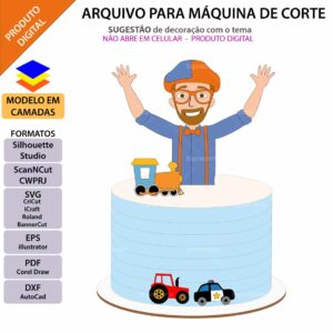 Topo de Bolo Gacha Life Arquivo de Corte Studio/PDF