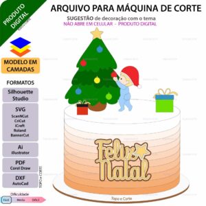 Topo de bolo Bebê Natal Estrela Arquivo Silhouette, Arquivo ScanNCut, Arquivo SVG, DXF, Ai, Eps, PDF