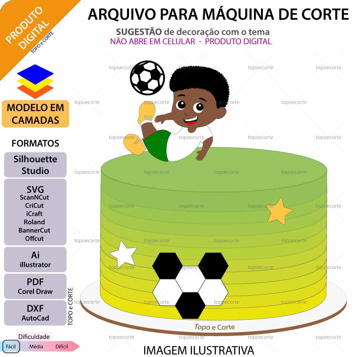 ARQUIVO Topo de bolo Futebol Gol De Bicicleta