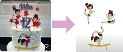 Limpando imagens para topo de bolo usando inteligência artificial